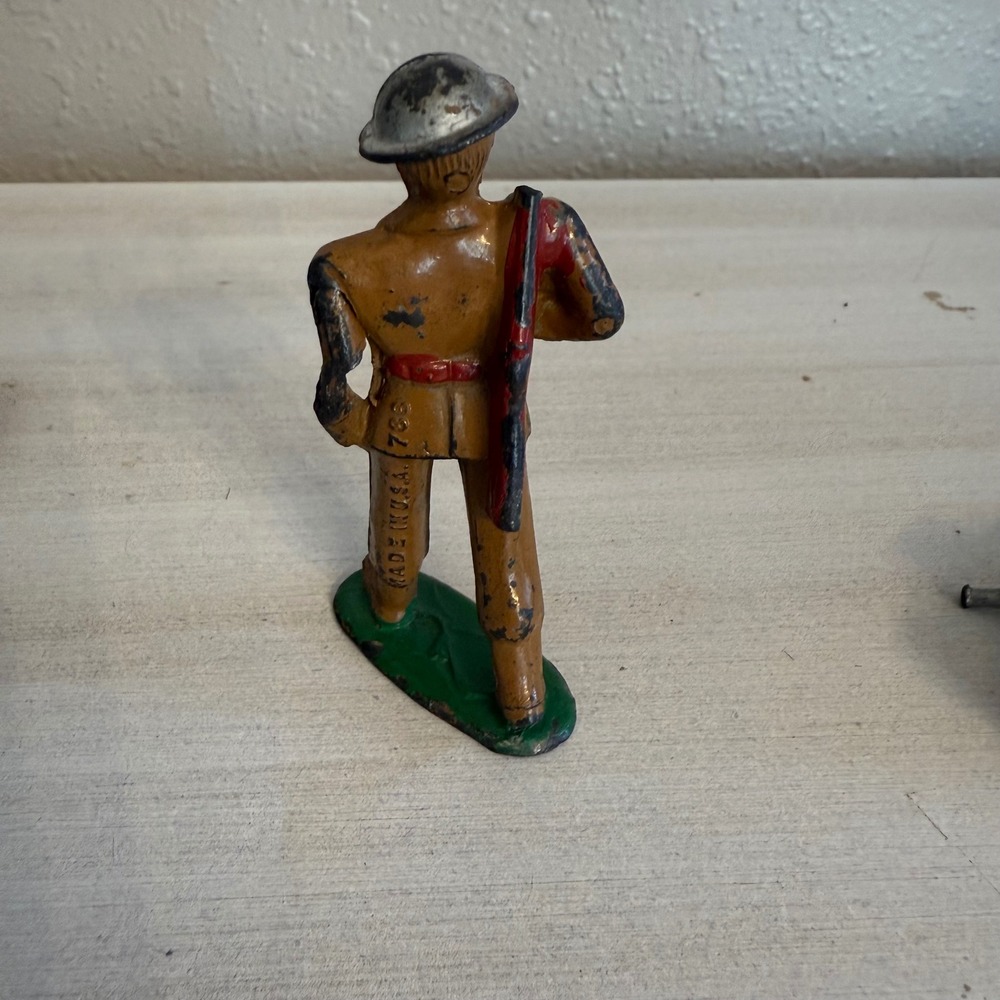 Barclay #708 Vintage Cast Metal Soldiers Set – Made in USA‎ Dime-Store Figures - Picture 7 of 12